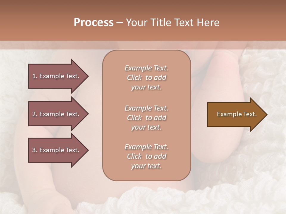 Caucasian Knitted White PowerPoint Template