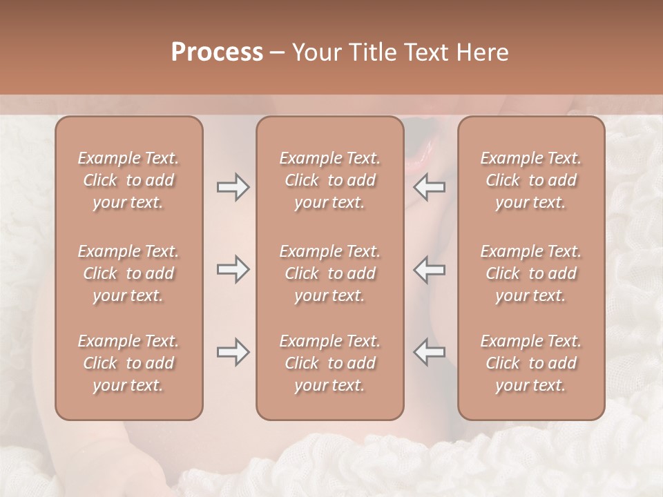 Caucasian Knitted White PowerPoint Template