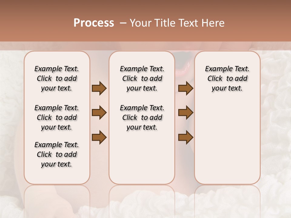 Caucasian Knitted White PowerPoint Template