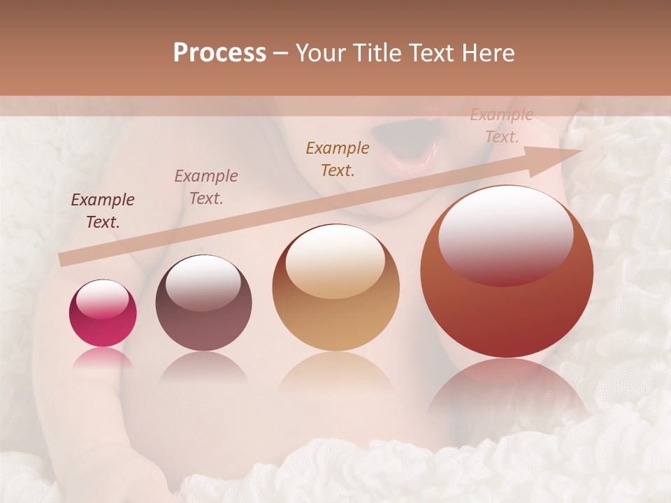 Caucasian Knitted White PowerPoint Template