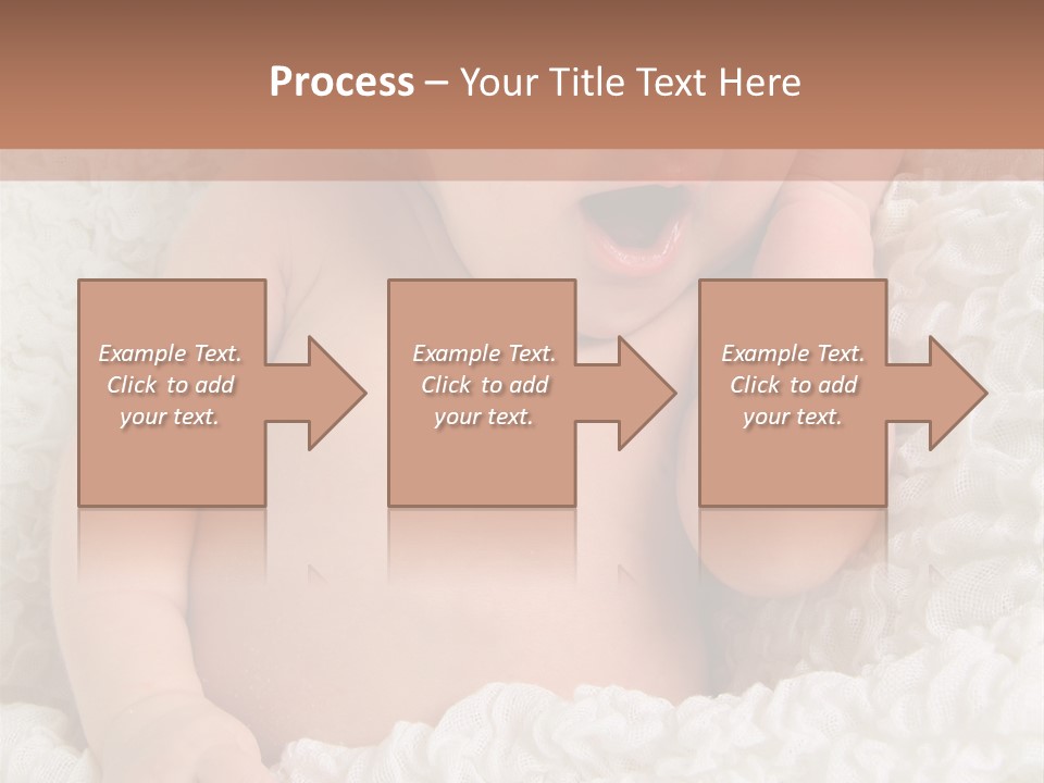 Caucasian Knitted White PowerPoint Template