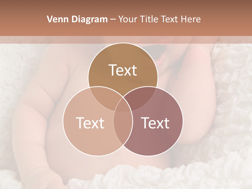Caucasian Knitted White PowerPoint Template