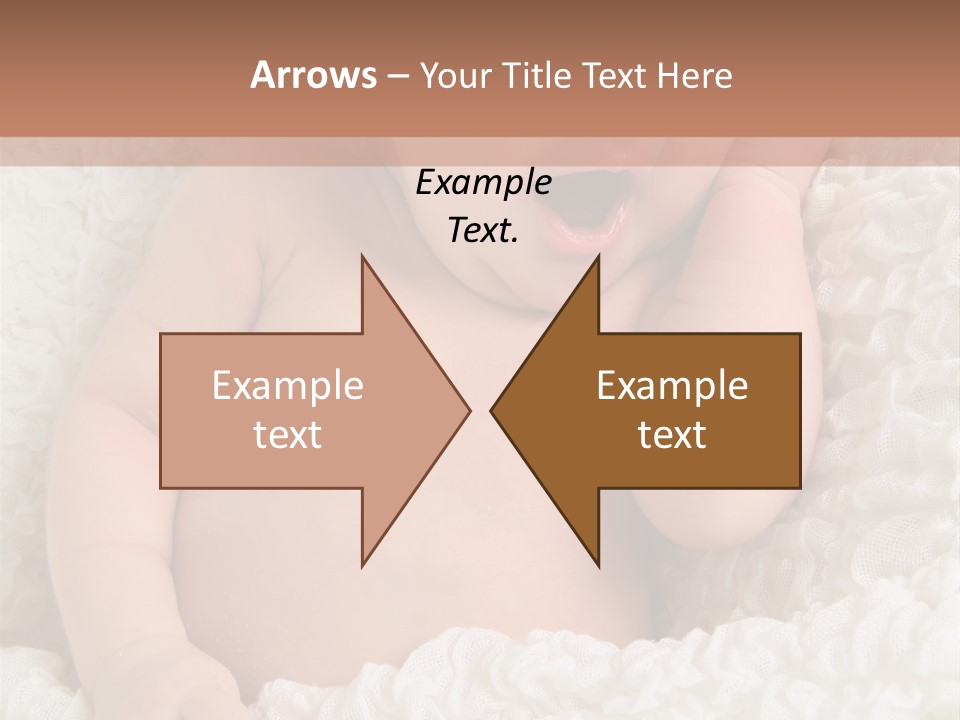 Caucasian Knitted White PowerPoint Template