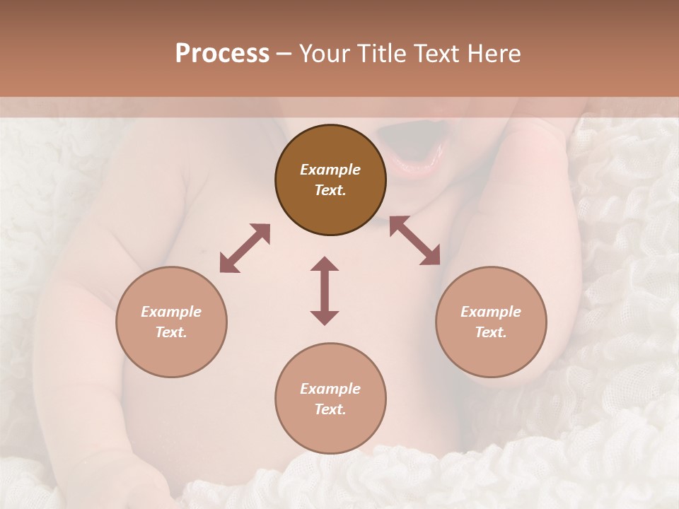 Caucasian Knitted White PowerPoint Template