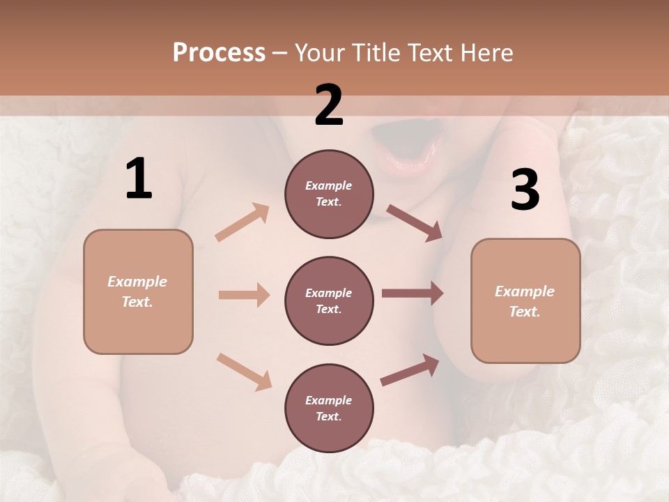 Caucasian Knitted White PowerPoint Template