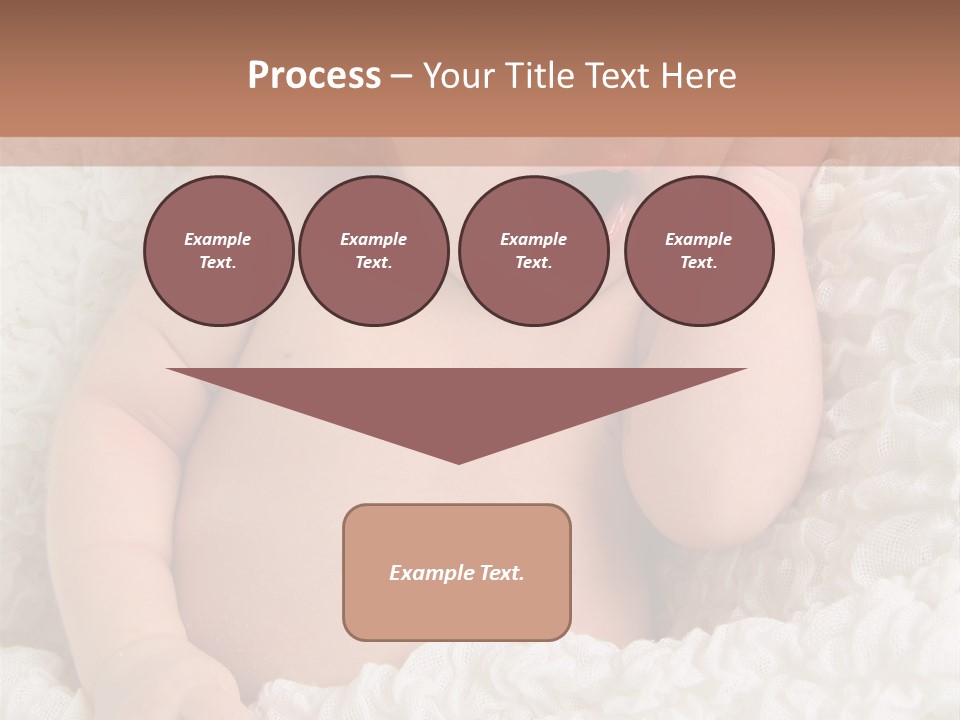 Caucasian Knitted White PowerPoint Template