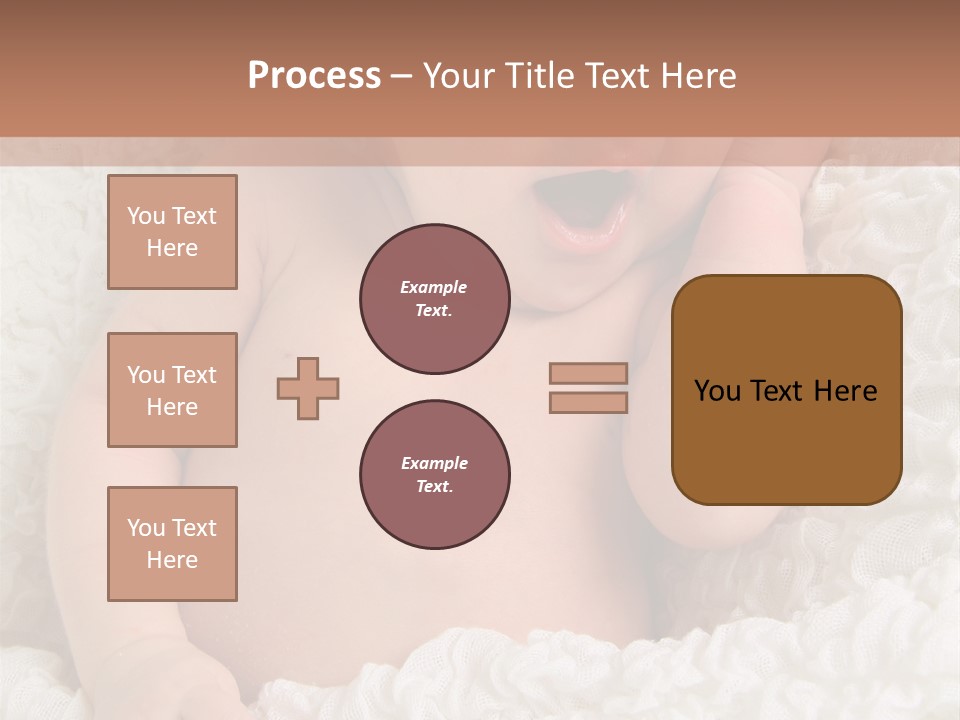 Caucasian Knitted White PowerPoint Template