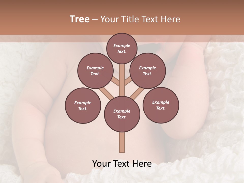 Caucasian Knitted White PowerPoint Template