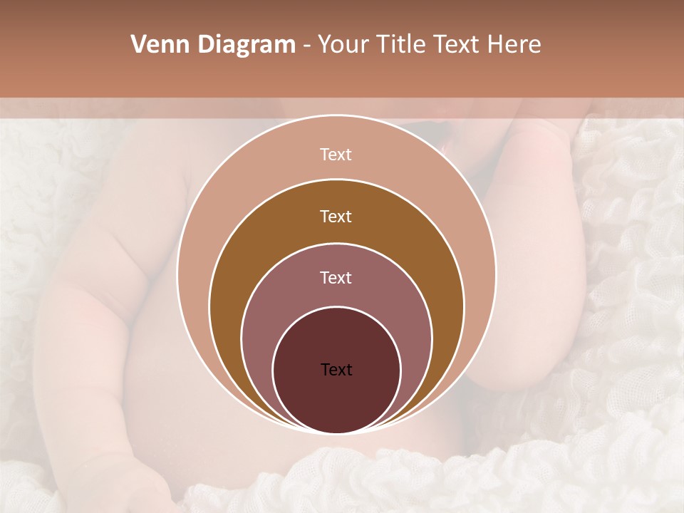 Caucasian Knitted White PowerPoint Template