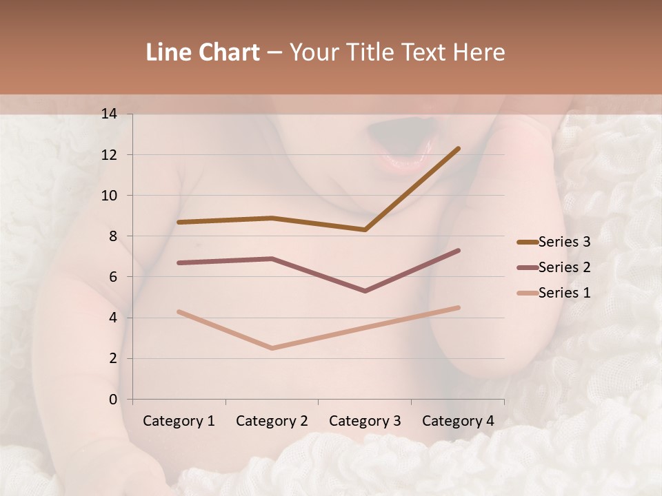 Caucasian Knitted White PowerPoint Template