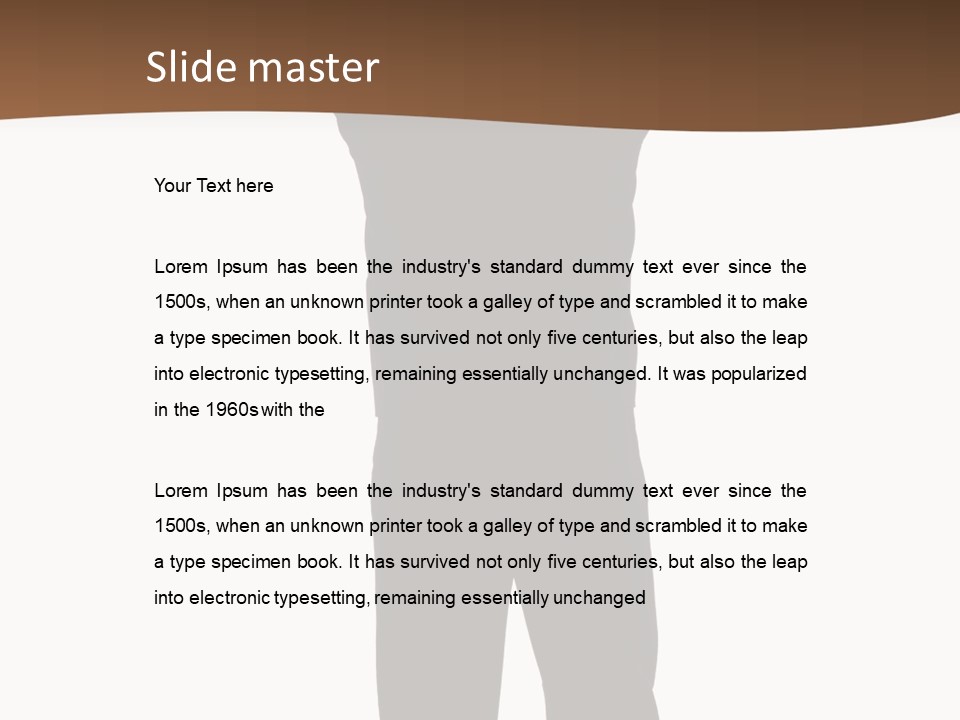 Confident Suit Executive PowerPoint Template