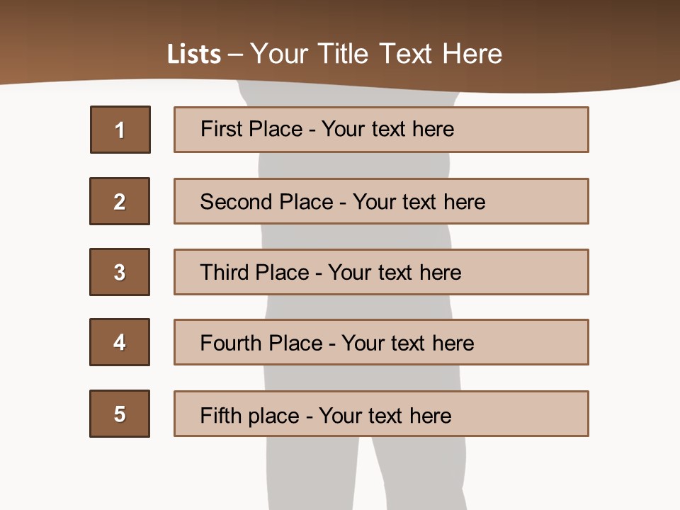 Confident Suit Executive PowerPoint Template