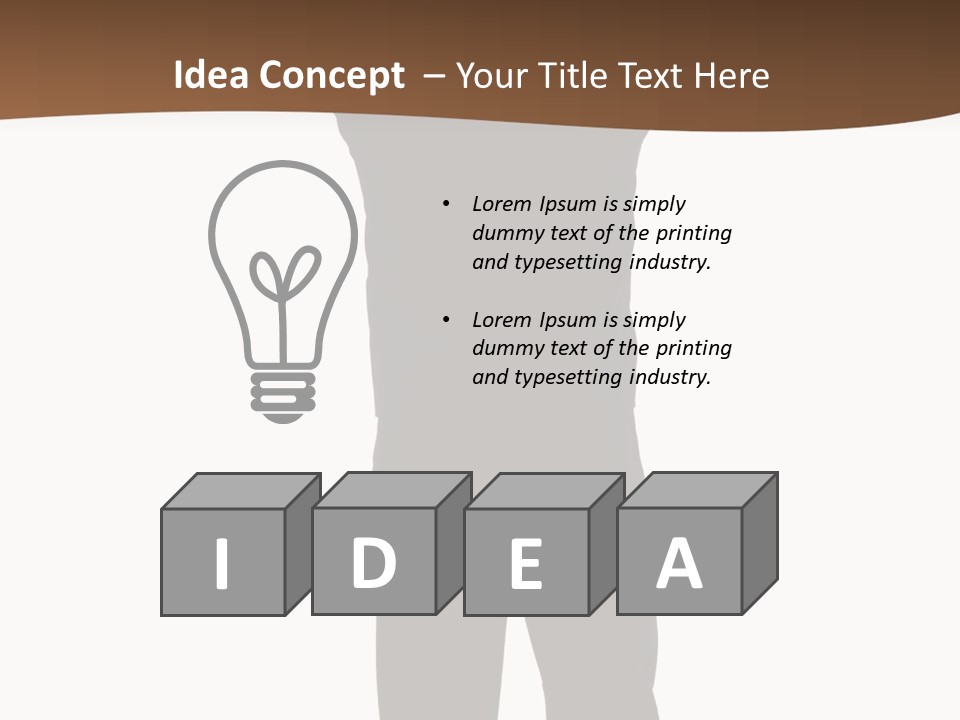 Confident Suit Executive PowerPoint Template