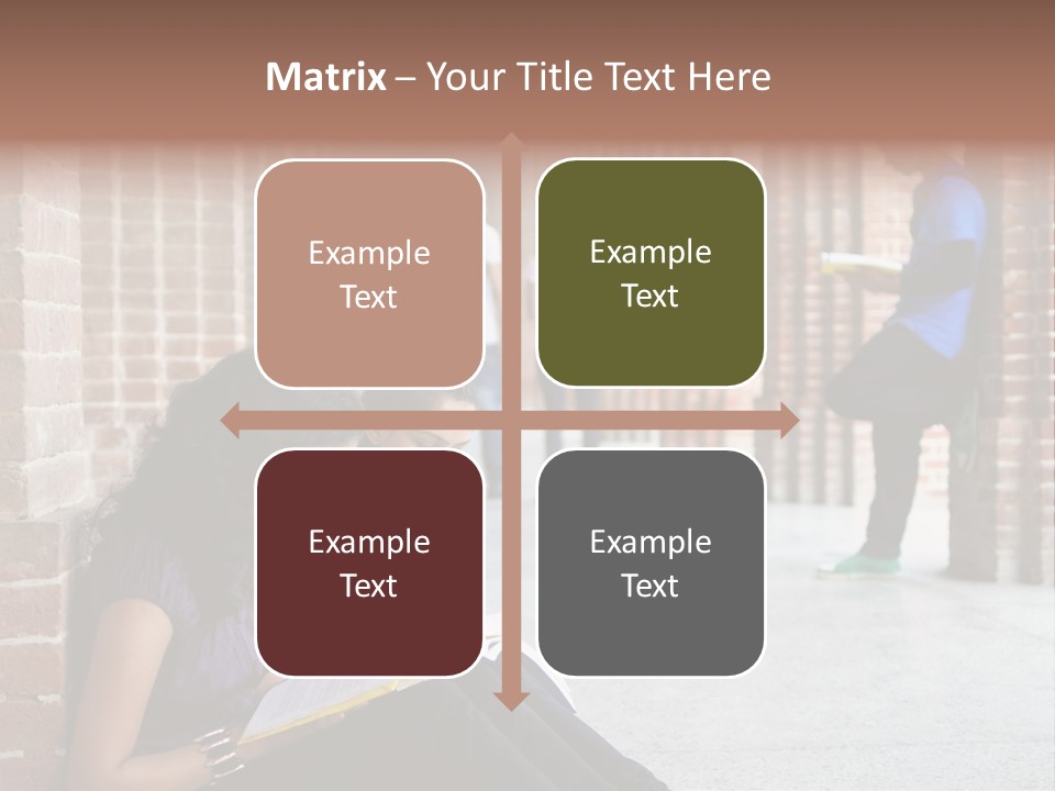 Girls Course Students PowerPoint Template