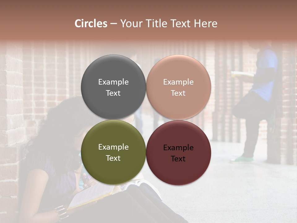 Girls Course Students PowerPoint Template