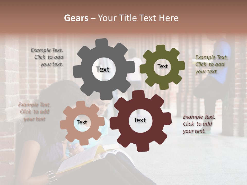 Girls Course Students PowerPoint Template