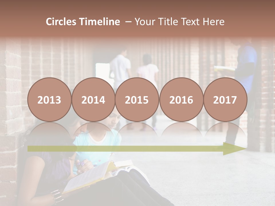 Girls Course Students PowerPoint Template