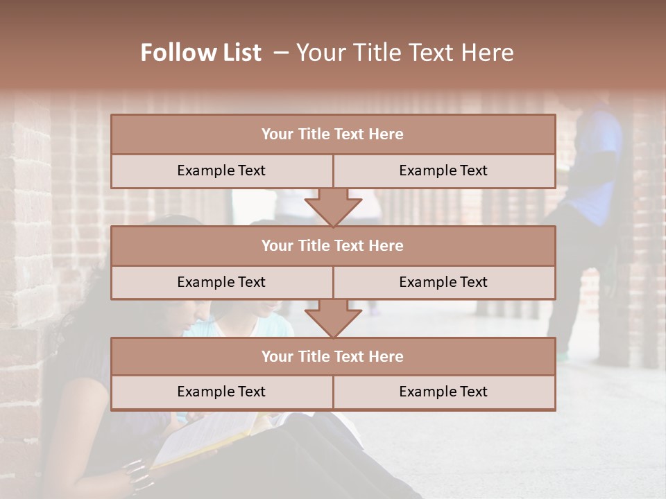Girls Course Students PowerPoint Template