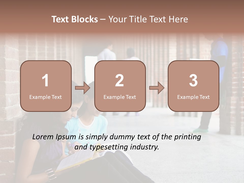 Girls Course Students PowerPoint Template