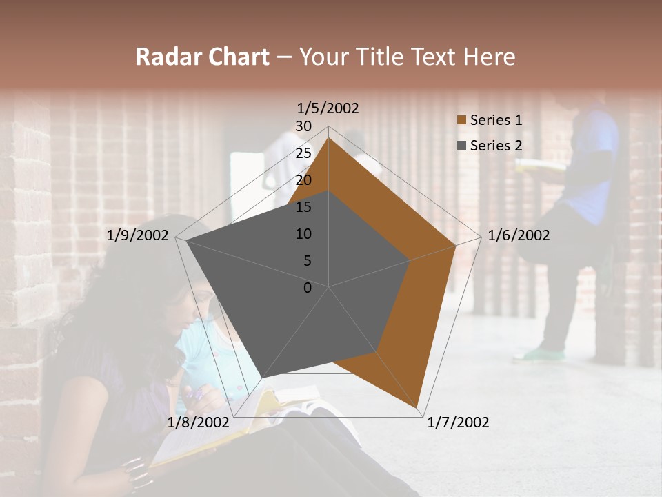 Girls Course Students PowerPoint Template