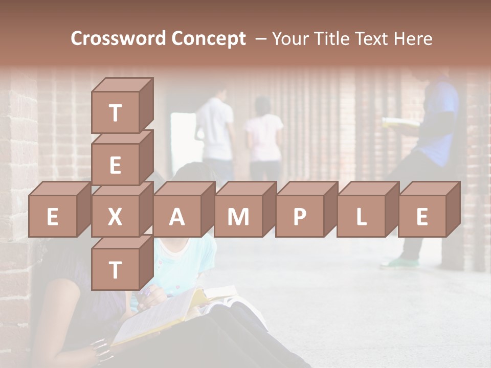 Girls Course Students PowerPoint Template