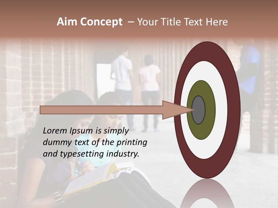 Girls Course Students PowerPoint Template