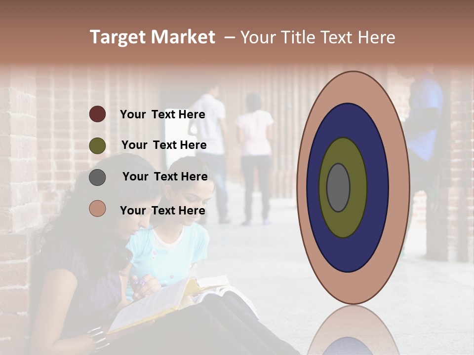 Girls Course Students PowerPoint Template