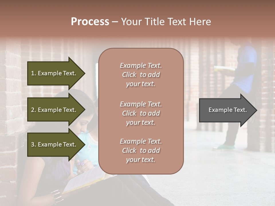 Girls Course Students PowerPoint Template