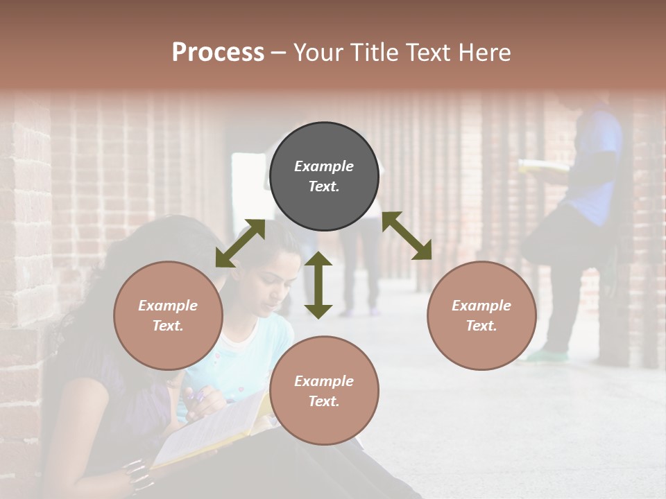 Girls Course Students PowerPoint Template