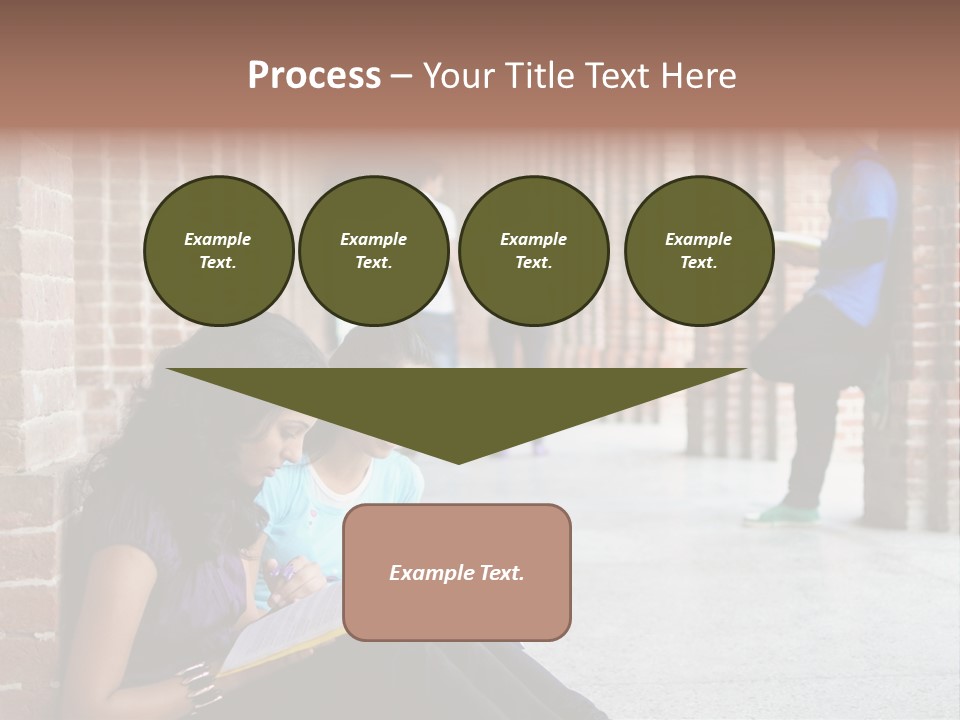 Girls Course Students PowerPoint Template