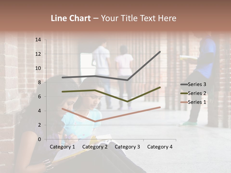 Girls Course Students PowerPoint Template