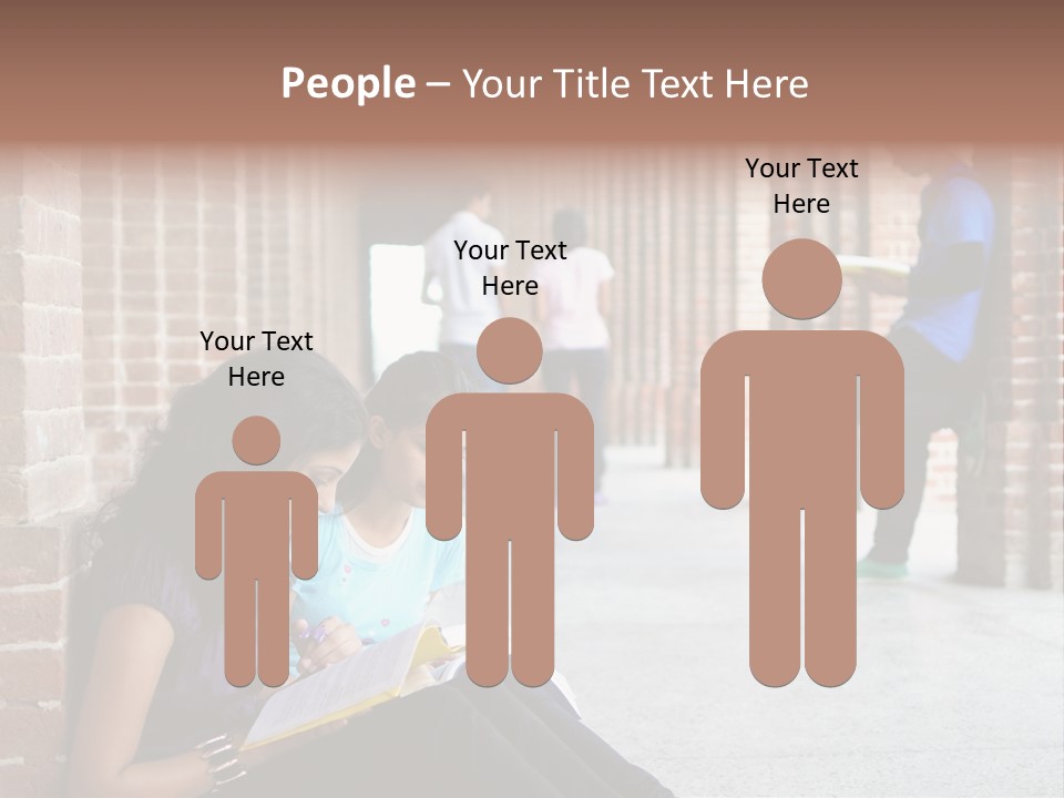 Girls Course Students PowerPoint Template