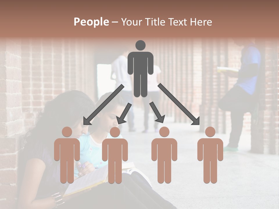 Girls Course Students PowerPoint Template