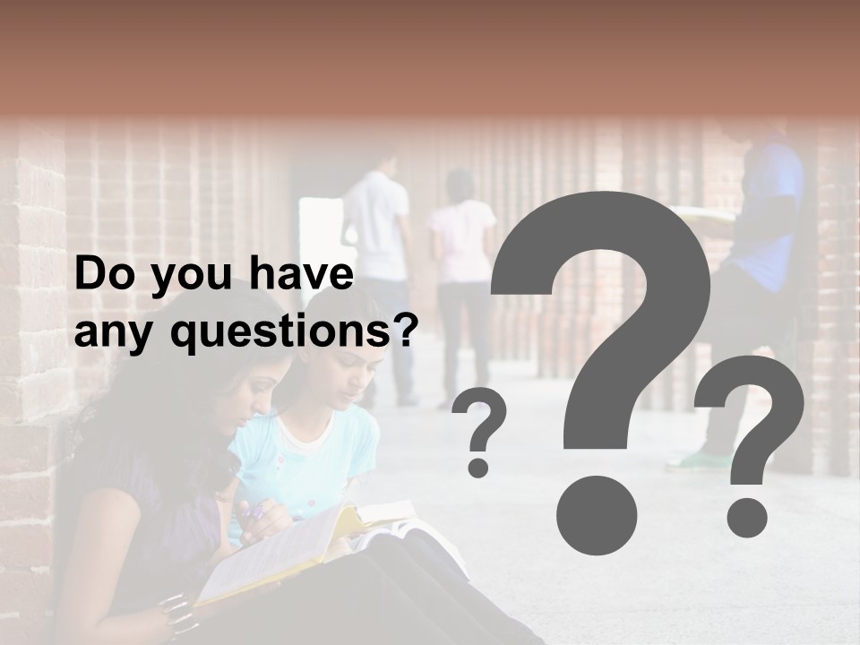 Girls Course Students PowerPoint Template