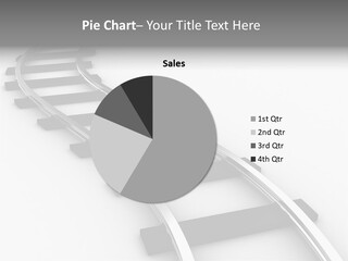 White Railroad Strip PowerPoint Template