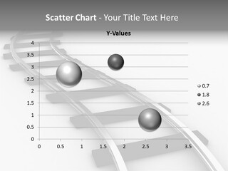 White Railroad Strip PowerPoint Template