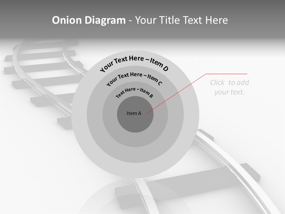 White Railroad Strip PowerPoint Template