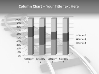 White Railroad Strip PowerPoint Template