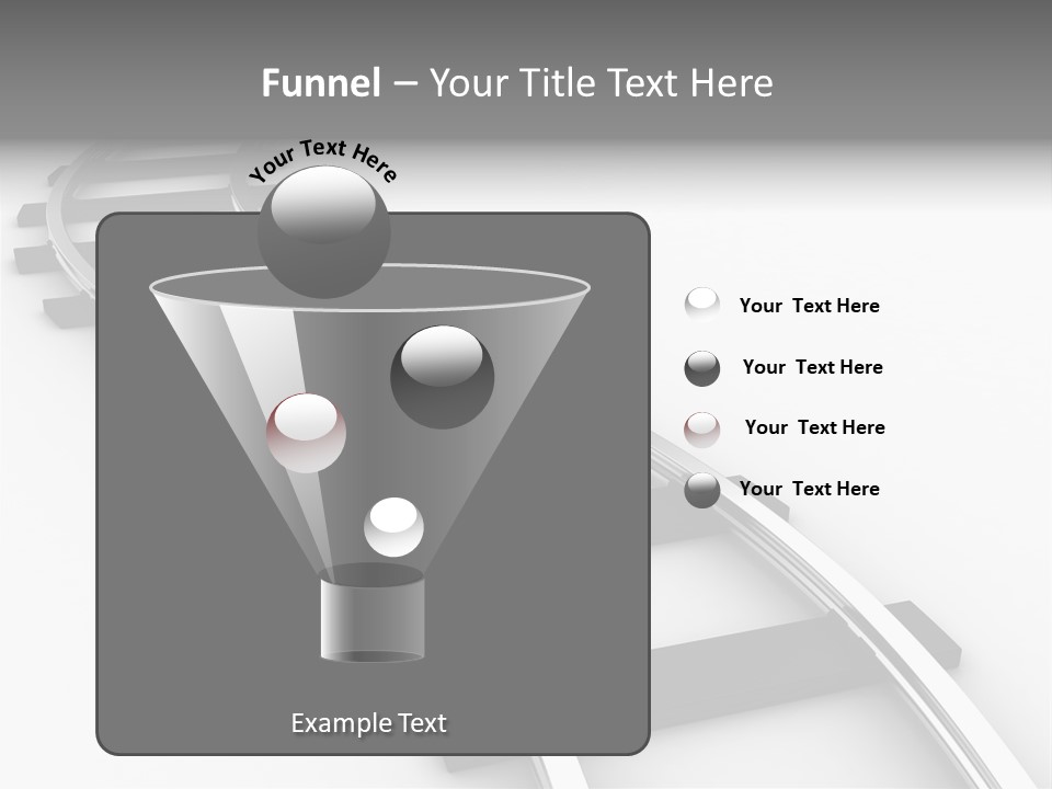 White Railroad Strip PowerPoint Template