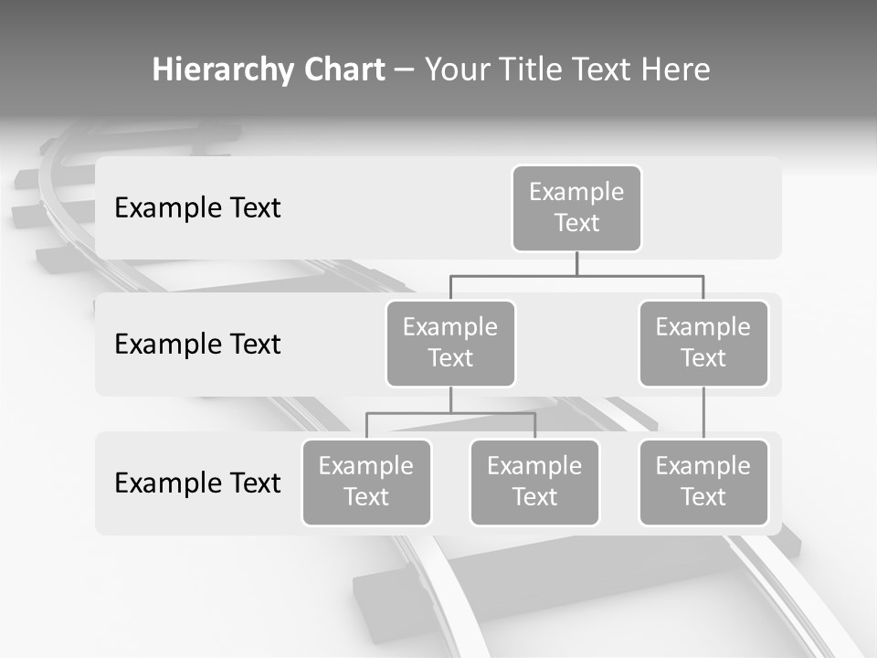 White Railroad Strip PowerPoint Template