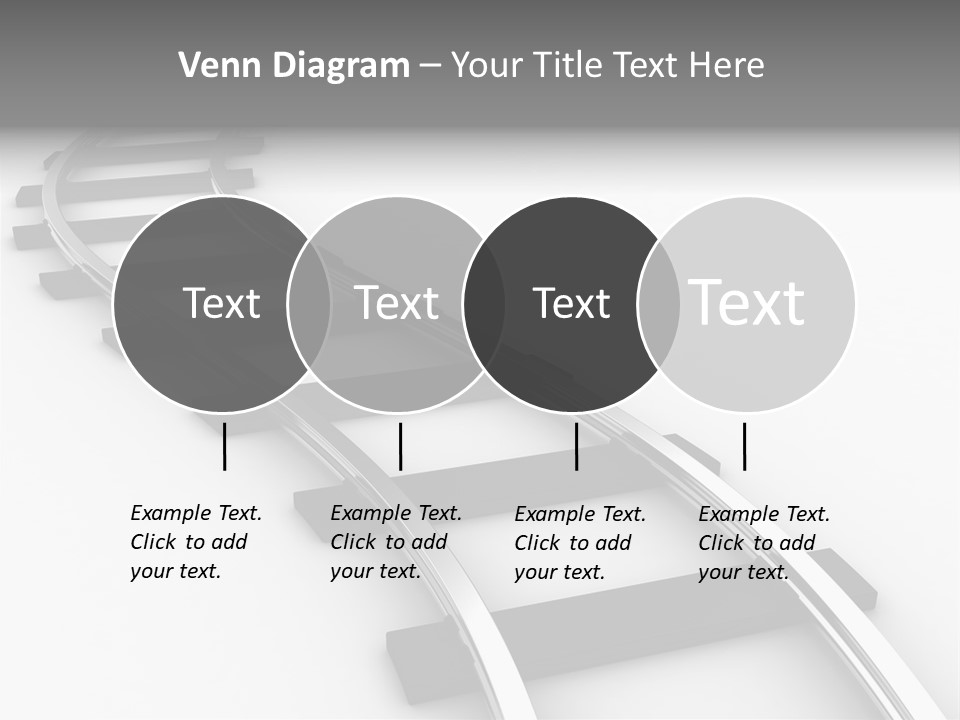 White Railroad Strip PowerPoint Template