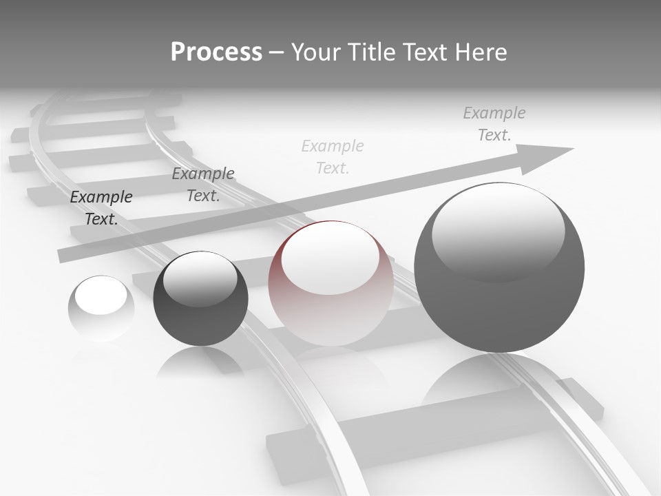 White Railroad Strip PowerPoint Template