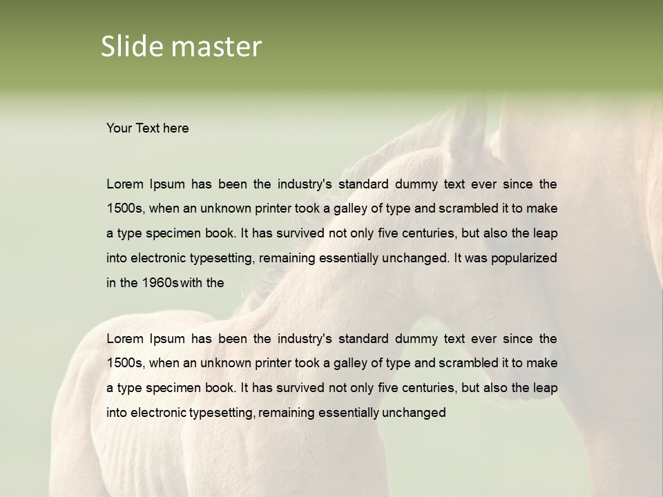 Mare Race Nature PowerPoint Template