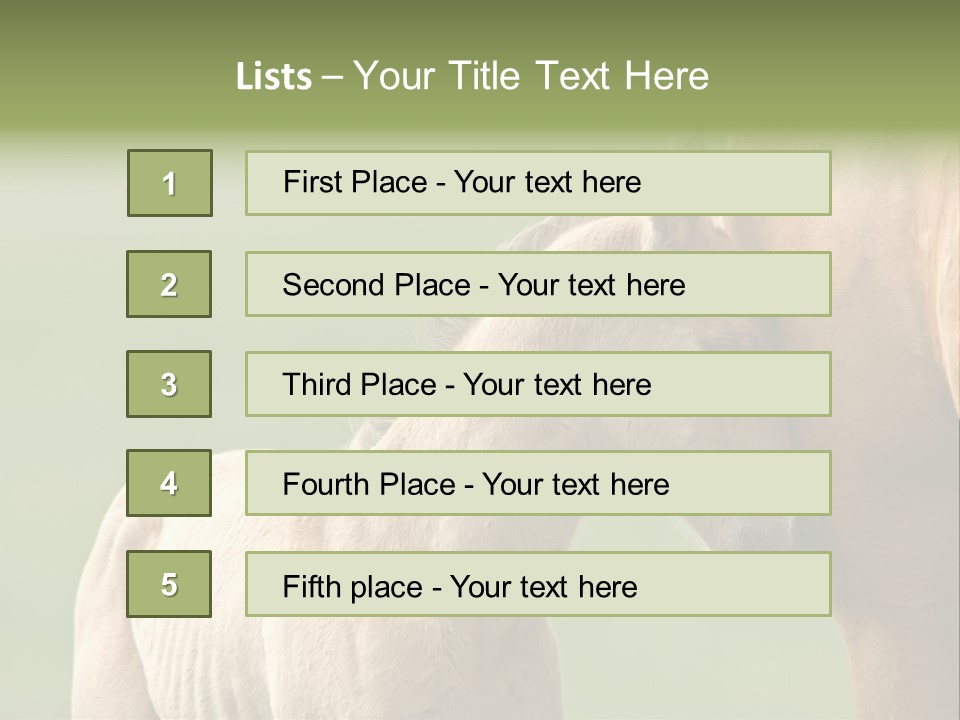Mare Race Nature PowerPoint Template