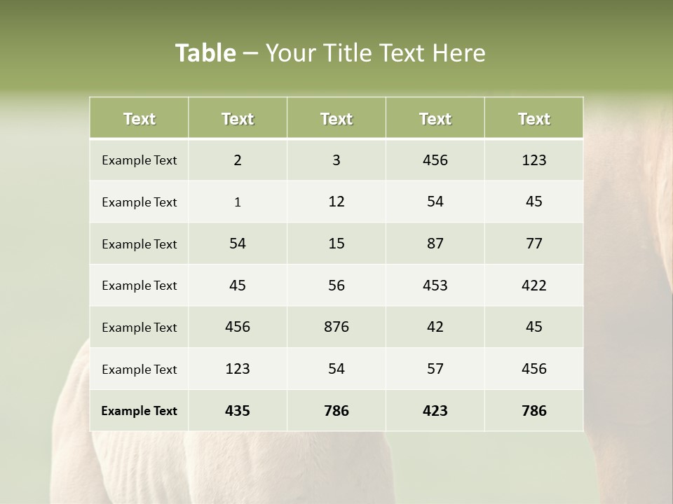 Mare Race Nature PowerPoint Template