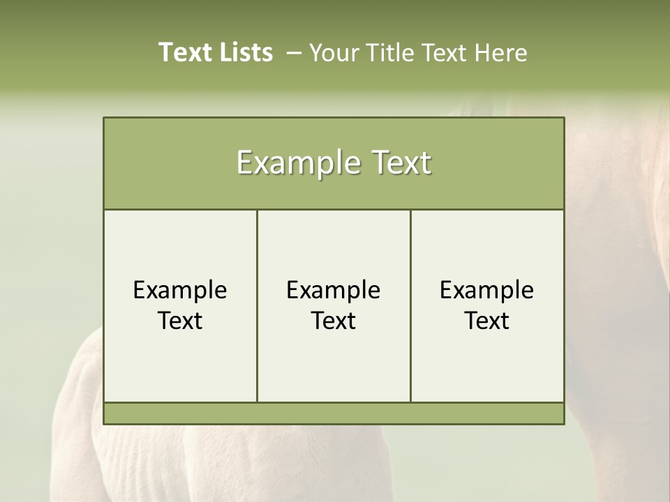 Mare Race Nature PowerPoint Template