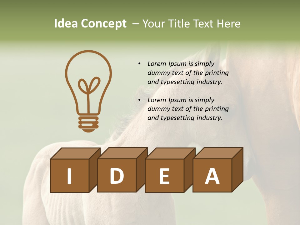 Mare Race Nature PowerPoint Template