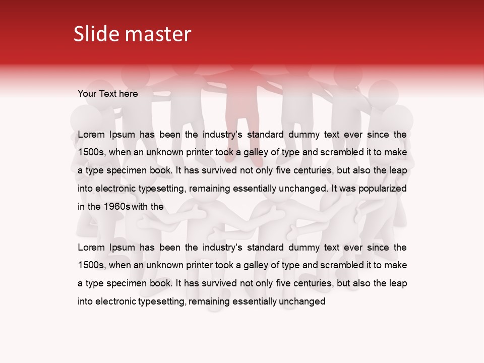 Together Assistance Crowd PowerPoint Template