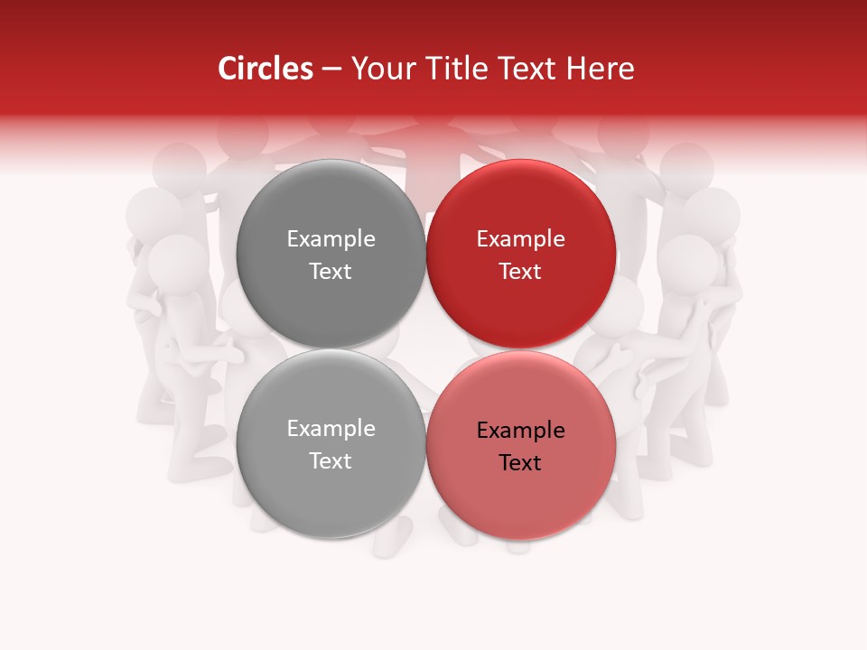 Together Assistance Crowd PowerPoint Template