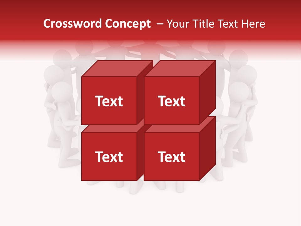 Together Assistance Crowd PowerPoint Template